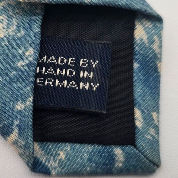 VTG Polo by Ralph Lauren Men's Blue Nautical Silk Tie 3.5x60 – Made in Germany - Picture 5 of 9